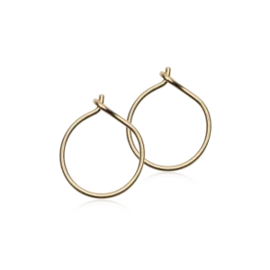 Blomdahl Ring Øreringe - Golden Titanium